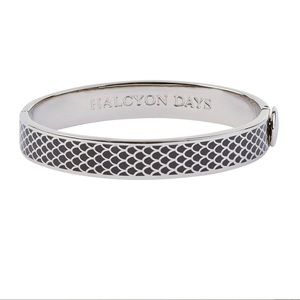 Halcyon Days Salamander Bangle in Palladium
